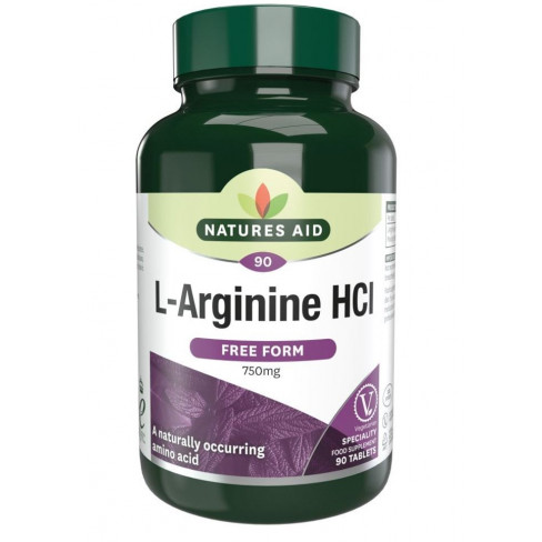 Natures Aid L-Arginine HCI 750mg tabletta 90 db